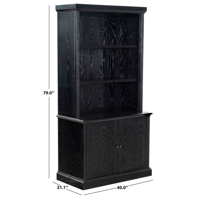 SAFAVIEH Couture Haylina 4-Shelf Wood Bookcase - 40"W x 21"D x 79"H