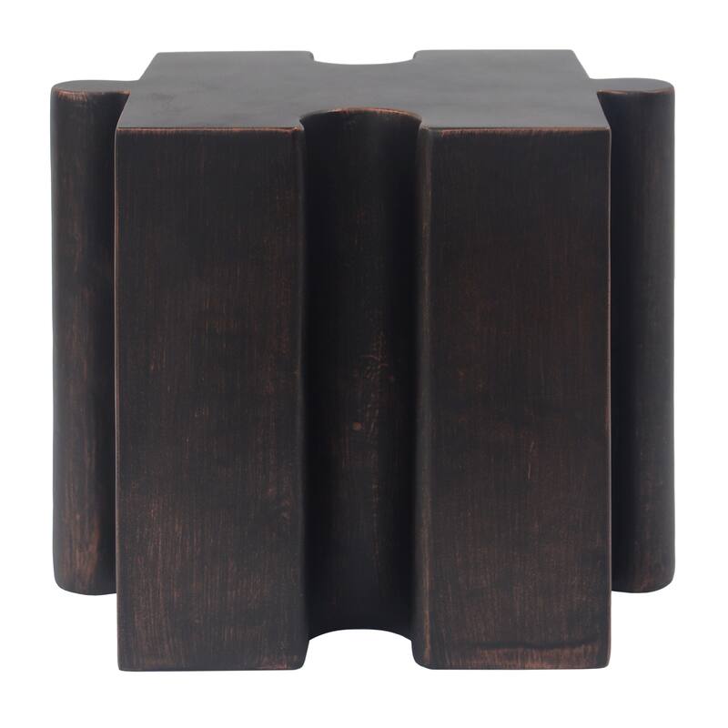 Puzzle Art Side Table, Modular Concave Edge MGO Table - Buy Singles or Combine for Custom Layouts, Indoor & Outdoor