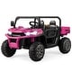 preview thumbnail 4 of 2, 2-Seater Kids Ride On Dump Truck with Dump Bed and Shovel - 46.8" x 26.7" x 25.5" Pink