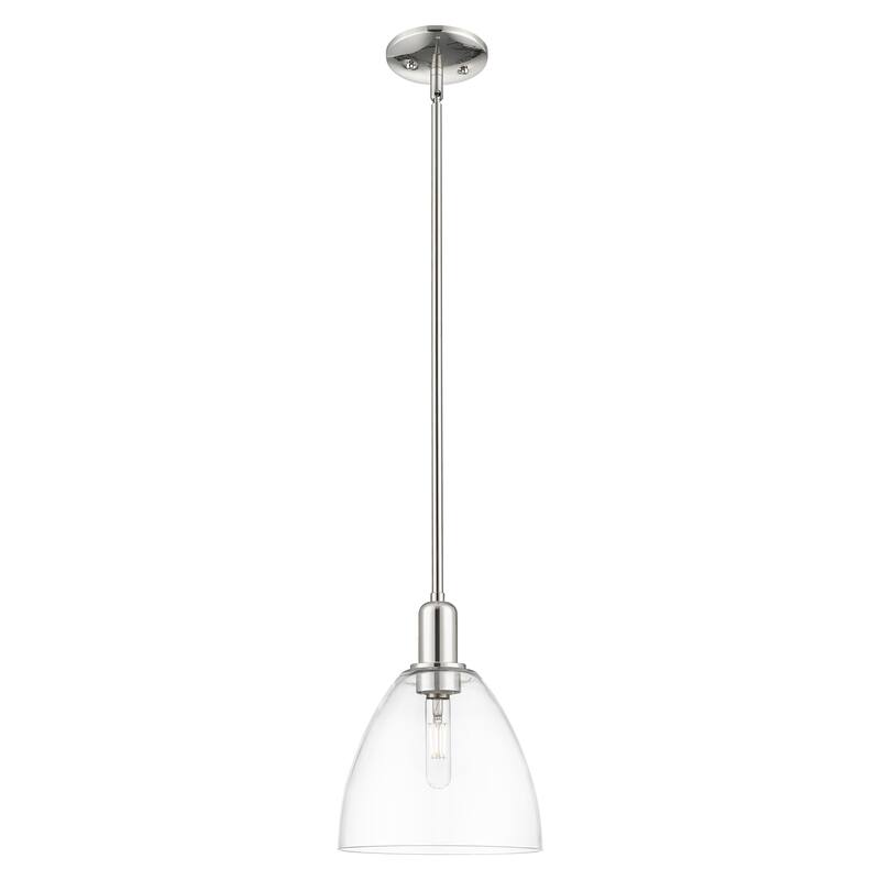 Innovations Lighting Endless Possibilities Arcadia - Bristol - 1 Light 9" Stem Hung Mini Pendant - Clear/Polished Nickel
