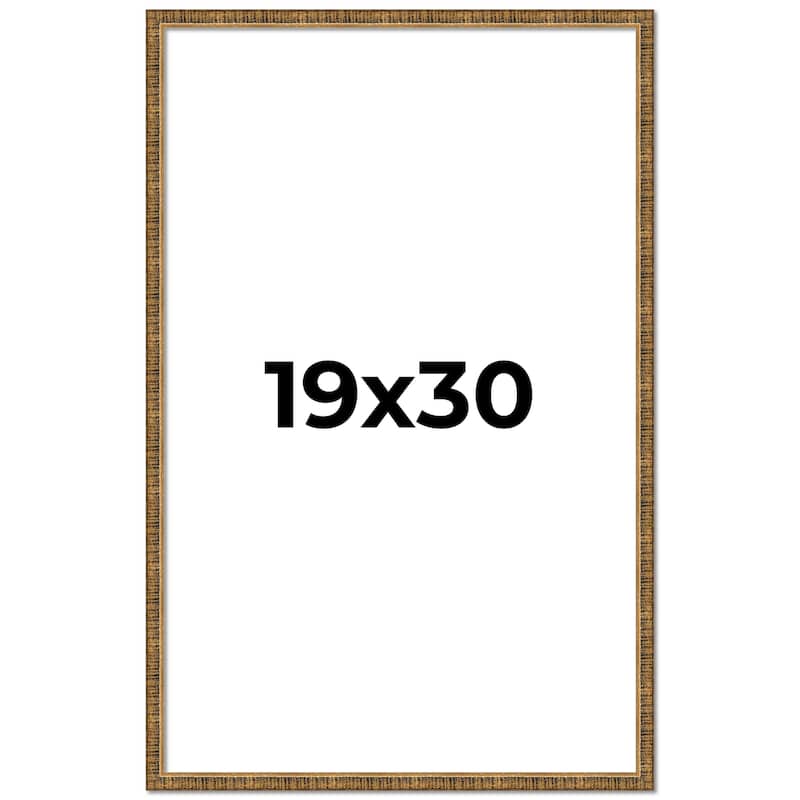 19x30 Frame Gold Picture Frame - Complete Modern Photo Frame Includes