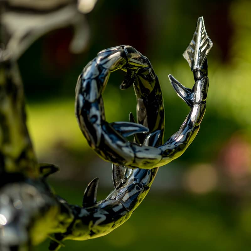 Iron Dragon Swing Stake with Tail Up "Sunfyre"