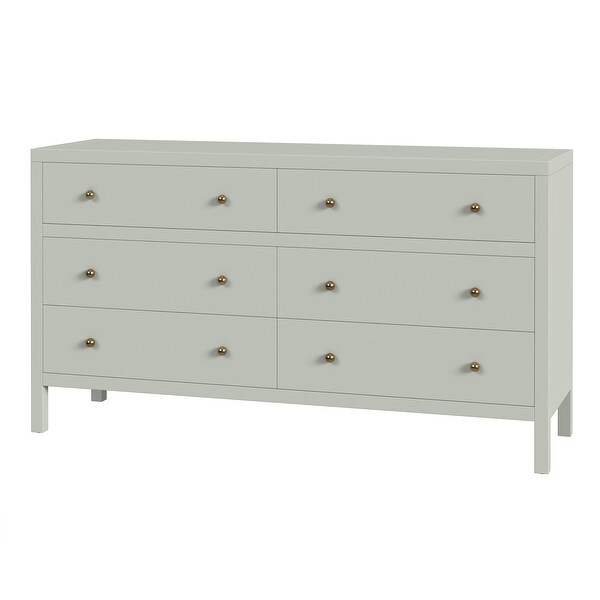 Nora 6-Drawer Wood Wide Dresser - Bed Bath & Beyond - 37362136