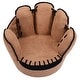 preview thumbnail 1 of 4, Kids Armrest Sofa Five Finger Children Leisure Upholstered Chair Brown