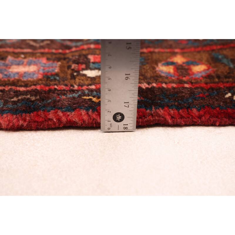 ECARPETGALLERY Hand-knotted Andelz Red Wool Rug - 3'7 x 10'9