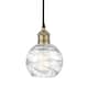 Option Black Antique Brass / Clear Deco Swirl