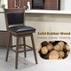 preview thumbnail 6 of 7, Costway 29" Swivel Bar Stools Set of 2 with Back Rubber Wood Legs - See Details