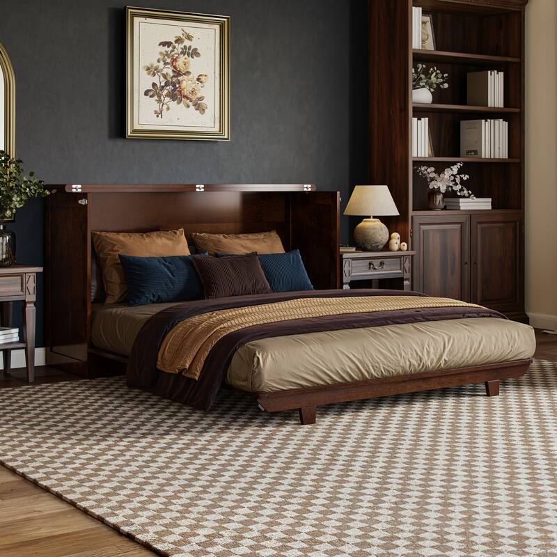 AFI Charleston Murphy Bed Chest with 6" Mattress