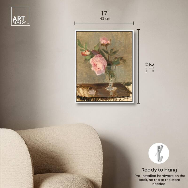 Moristot Peony Canvas by Art Remedy