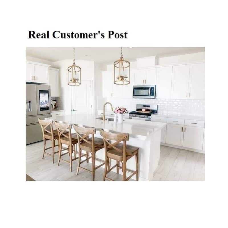 Modern Glam Gold 4-Light Cylinder Chandelier Mid-Century Metal Foyer Pendant Dimmable - 12.2'' L x 12.2'' W x 23.2'' H
