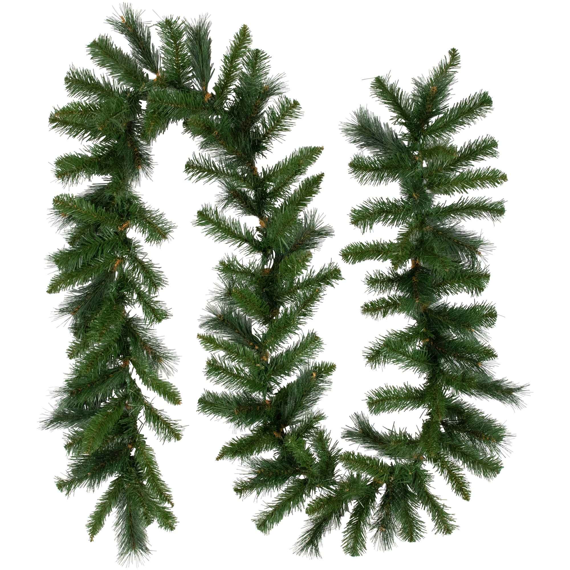 9' x 12" Mixed Green Beaver Pine Artificial Christmas Garland Unlit