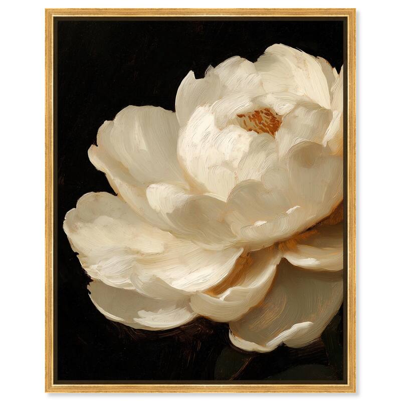 Dramatic Bloom Canvas by Art Remedy - Gold - 36" x 45"