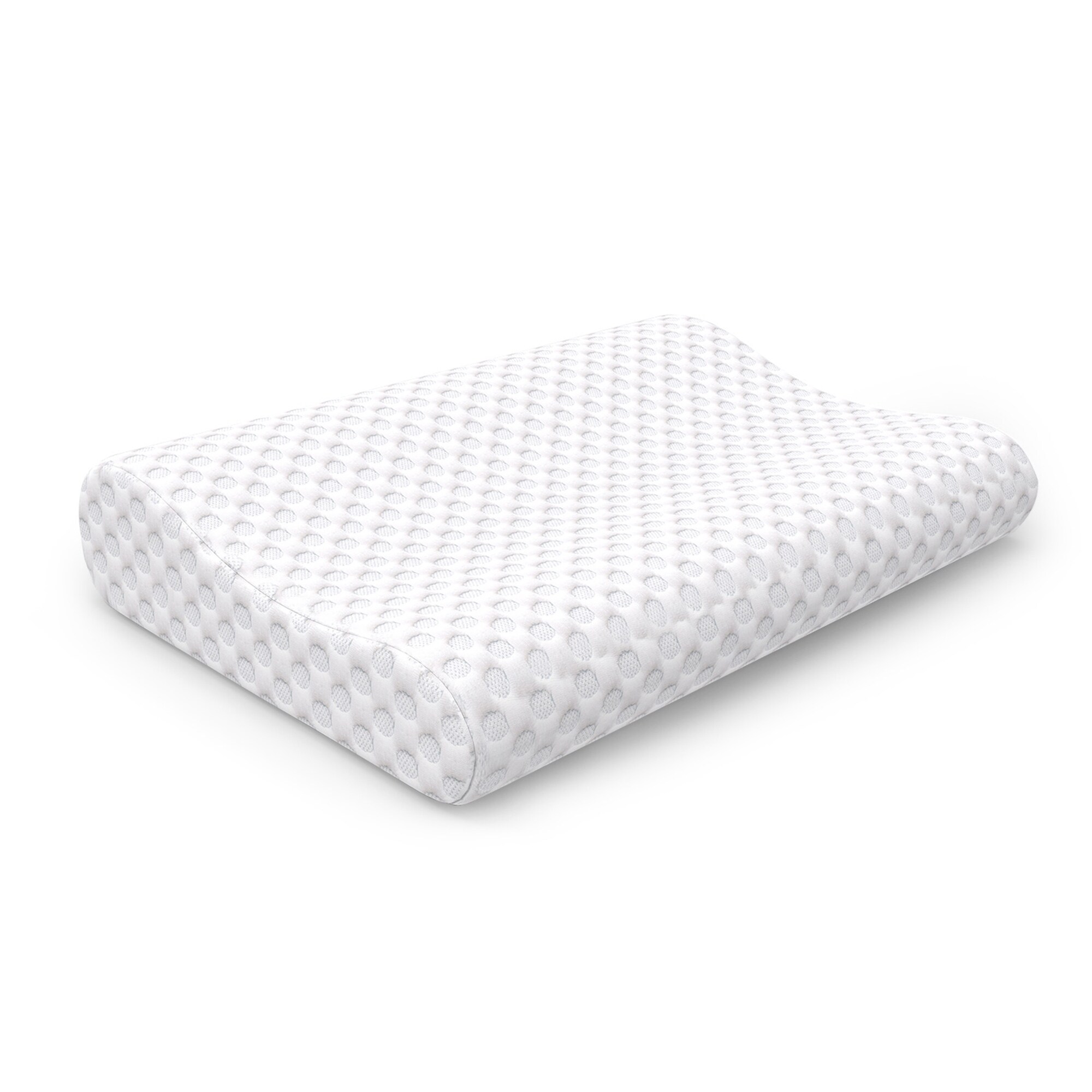 Set of 2 Cervical Contour Memory Foam Pillow Orthopedic Neck Fiber Soft Pillow 
