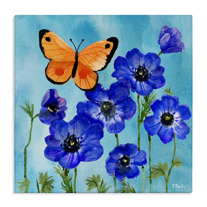 Stupell Poetic Monarch Butterfly Canvas Wall Art Design By Paul Brent - 36 x 36