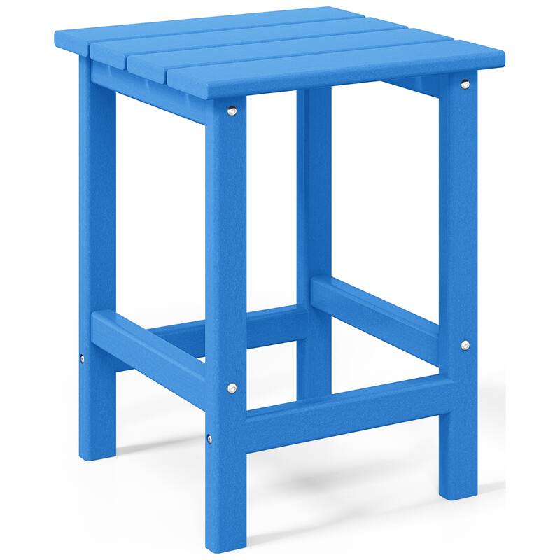 Aderson Outdoor Poly Adirondack Chair with Side Table 3-Piece Set