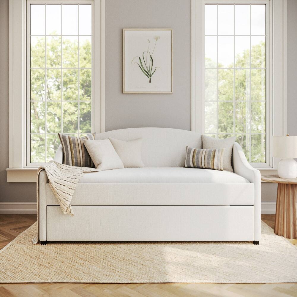 Martha Stewart Daybed with Rear Siderail and Pull-Out Trundle