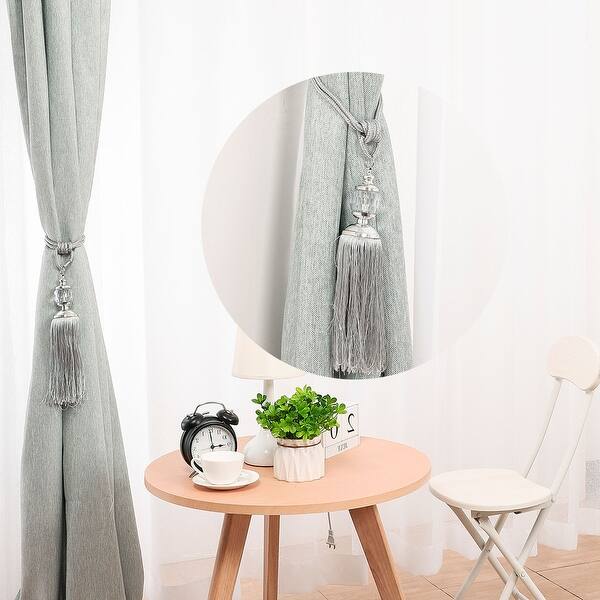 Shop 2pcs Curtain Tiebacks 24 Inch Holdback Decorative Tassel