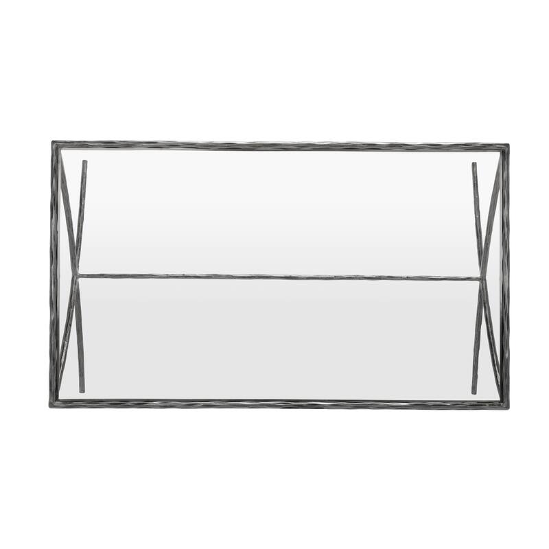 SAFAVIEH Couture Italia Rectangle Metal Coffee Table - 48 In. W x 28 In. D x 15 In. H - 48"W x 28"D x 15"H