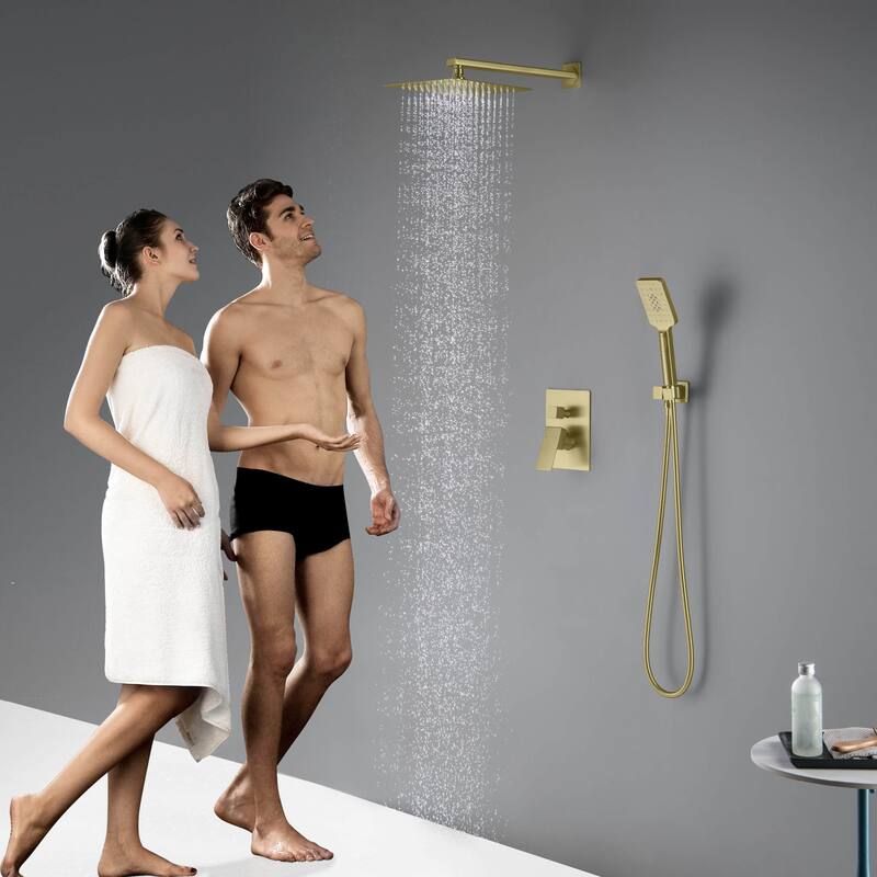 Cube Pressure Balanced 2-Function Shower System with Rough-In Valve