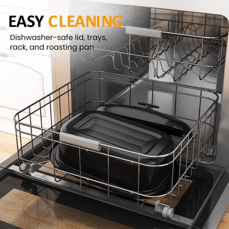 Roaster Oven, Electric Roaster with 3 Compartments