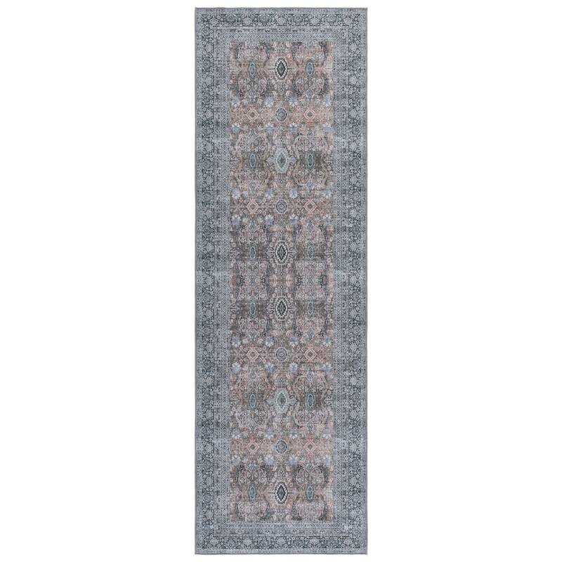 SAFAVIEH Tucson Gunnþora Machine Washable & Slip Resistant Rug - 2'6" x 8' Runner - Copper/Olive