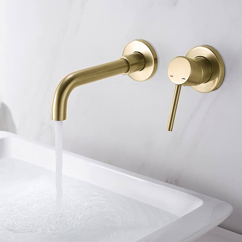 Wall Mount Single Handle Bathroom Sink Faucet
