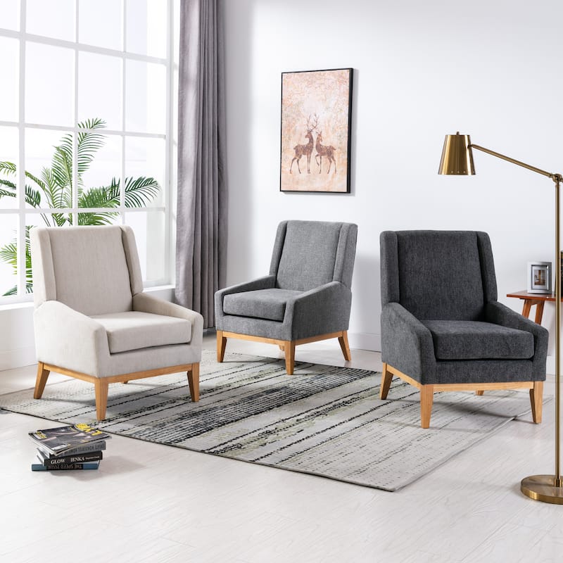 Corvus Armitage Chenille Upholstered Accent Chair