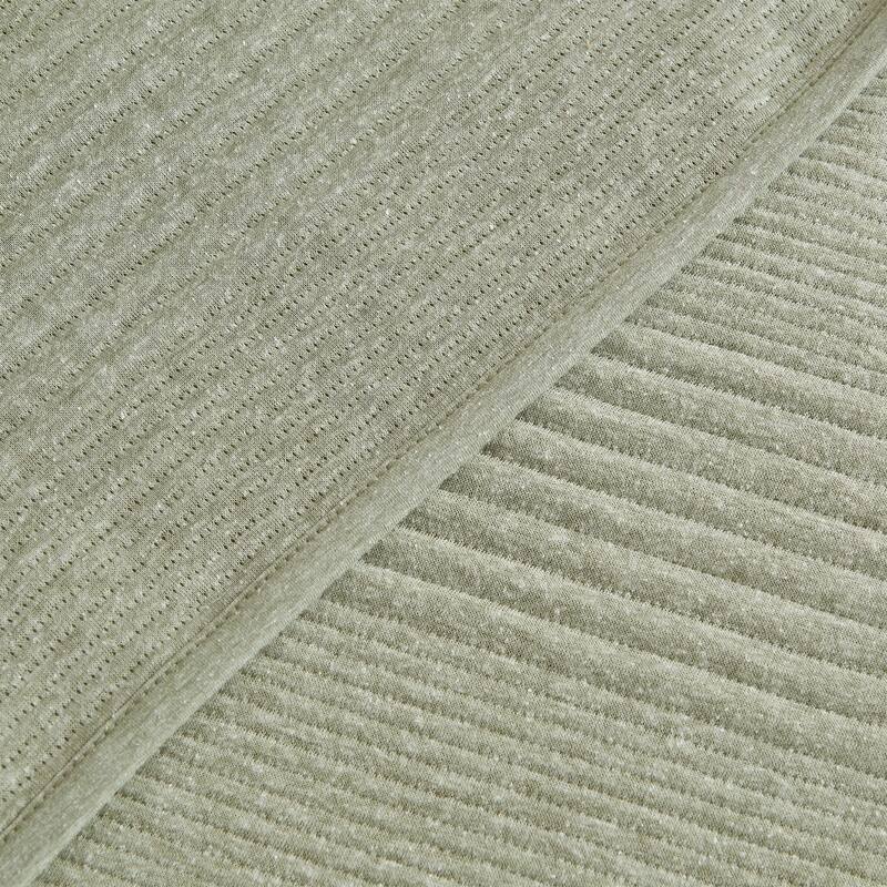 Linery & Co. Cotton Blend Jersey Knit Channel Stitch Quilt Set