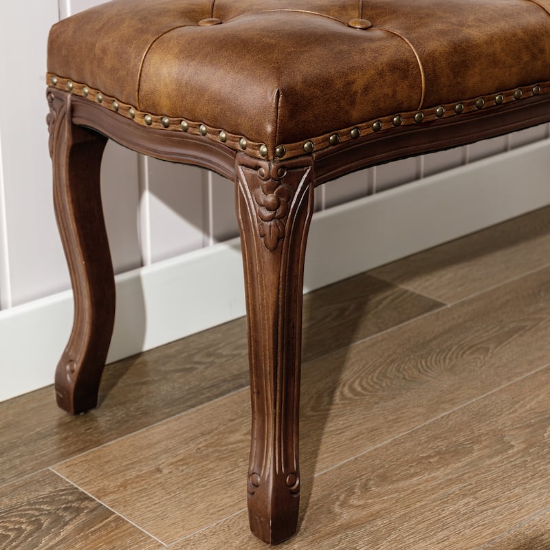 Modern Ottomans 45.2 In.W Retro Stool Legs - 45.2" W X 14.6" D X 18.3" H