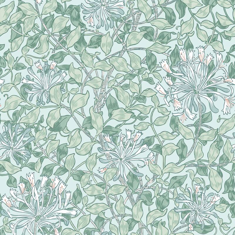 William Morris Honeysuckle Breeze Wallpaper