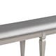 preview thumbnail 4 of 4, 60 Inch Sparkling Silver Grey Faux Leather Dining Bench with Wood Frame - 60 L x 17 W x 19 H Inches
