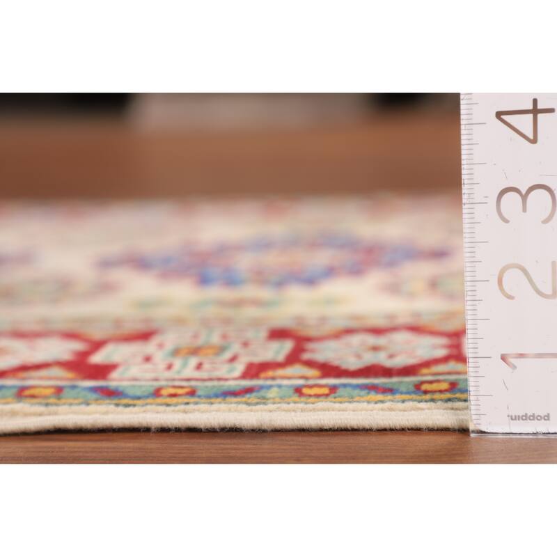 Kazak Oriental Accent Rug Handmade Bedroom / Foyer Wool Carpet - 2'9" x 3'11"