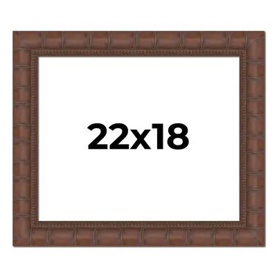 22x18 Frame Pewter Solid Wood Picture Frame Width 1.625 Inches | Interior Frame Depth 0.6875 Inches