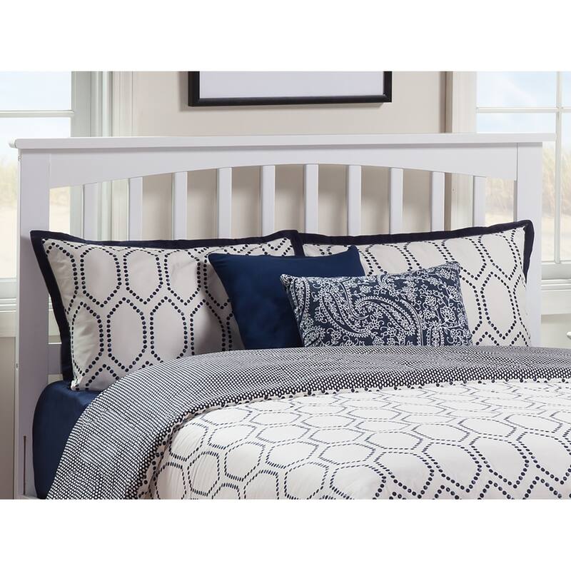 Mission Queen Platform Bed with Matching Footboard in White