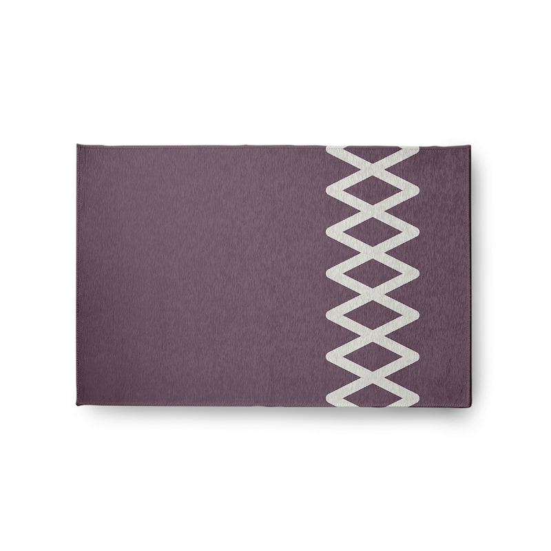 Zipper Stripe Indoor/Outdoor Rug - Dusty Purple - 2' x 3'