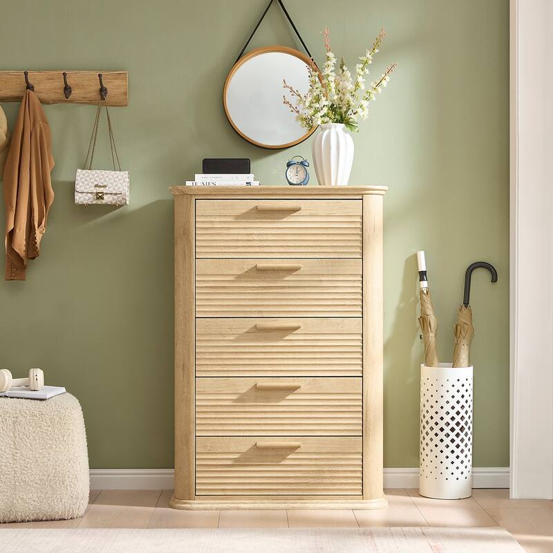 Modern Drawer Storage Organizer ,5 Drawers Dresser, for Bedroom, Living Room