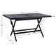 preview thumbnail 61 of 59, SAFAVIEH Outdoor Akita Folding Table with Umbrella Hole - 54.6" x 31.2" x 28.08"