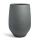 preview thumbnail 2 of 9, DreamPatio Garden Grove 1-Piece Fiberstone Planter H19"xD13" - DottedGrey