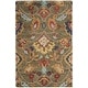 preview thumbnail 12 of 96, SAFAVIEH Fiorello Handmade Blossom French Country Wool Area Rug 4' x 6' - Green/Multi