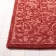 preview thumbnail 63 of 158, SAFAVIEH Handmade Dip Dye Karyn Wool Rug 3' Square - Red