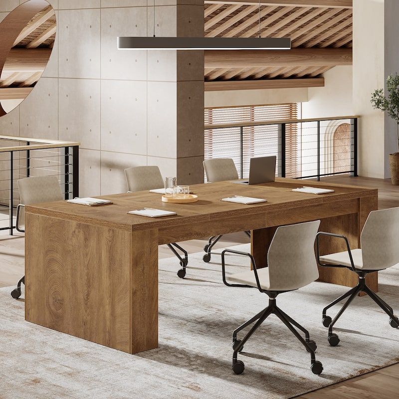 71" Conference Table, Executive Meeting Table, Office Business Desk Accent Meeting Table