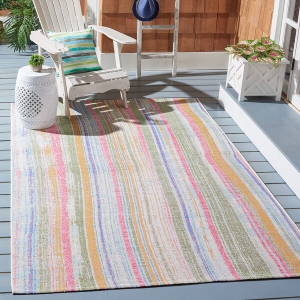 SAFAVIEH Summer Tjitske Boho Indoor/ Outdoor Patio Backyard Rug On