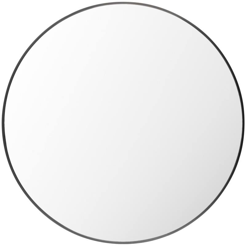Livabliss Aranya Modern Aluminum Round Circle Accent Mirror