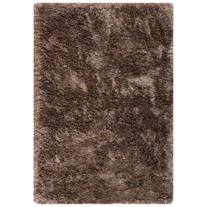 SAFAVIEH Handmade South Beach Leonella Shag Solid Polyester Rug