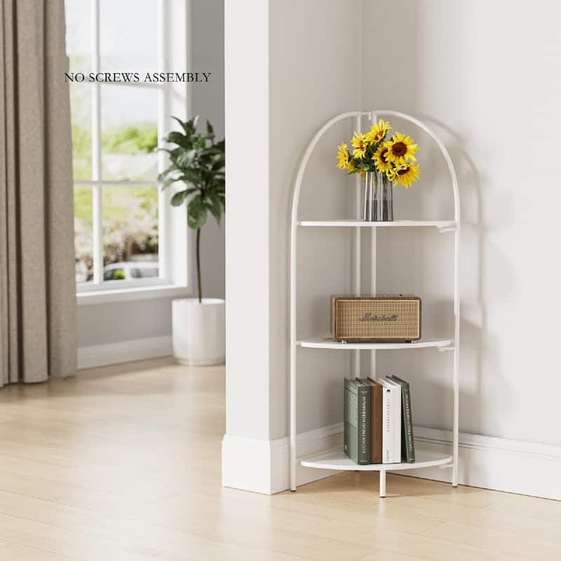 Metal Corner Plant Stand - 14.2"D x 13.8"W x 43.3"H