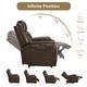 preview thumbnail 29 of 51, Leo Dual Motor Genuine Leather Power Recliner With Power Headrest