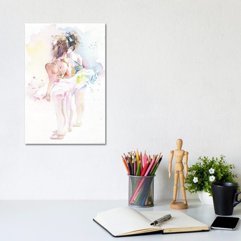 iCanvas "Little Ballerinas" by Marina Ignatova Canvas Print - 12x8x0.75