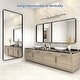 preview thumbnail 51 of 141, Apmir Metal Frame Tempered Glass Bathroom Vanity Mirror for Wall, Cloakroom, Bedroom