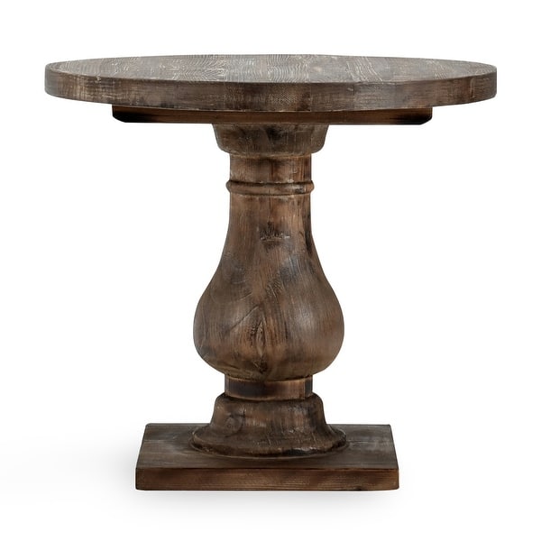 Carolina Reclaimed Wood Round End Table by Kosas Home On Sale Bed