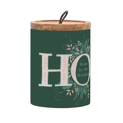 Emerald Christmas Canister Md